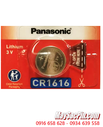 Panasonic CR1616, Pin 3v lithium Panasonic CR1616 _Made in Indonesia